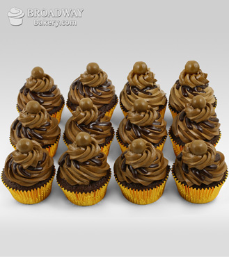 12 Mocha Cupcakes