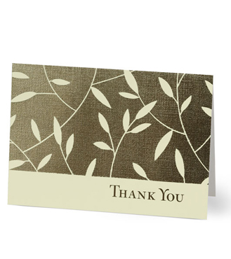Leafy Thank You Card