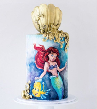 Little Mermaid Birthday cake