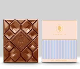 Milk Feuilletine Chocolate Bar By Annabelle