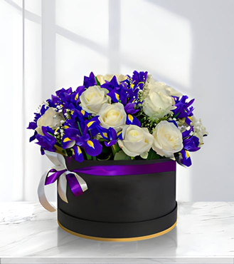 Elegant Purple and White Floral Celebration