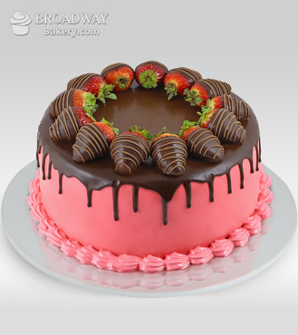 Oh So Pretty Strawberry Chocolate Cake