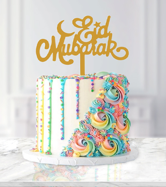 Swirls of Eid Celebration Cake