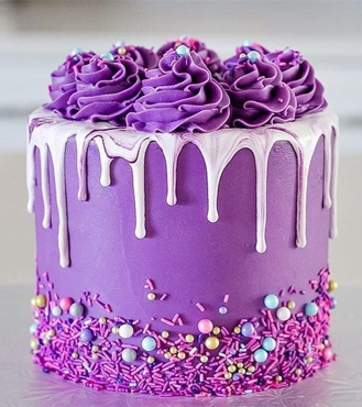 Violet Whimsy Cake