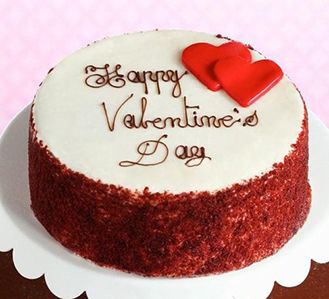Valentine Hearts Red Velvet Cake