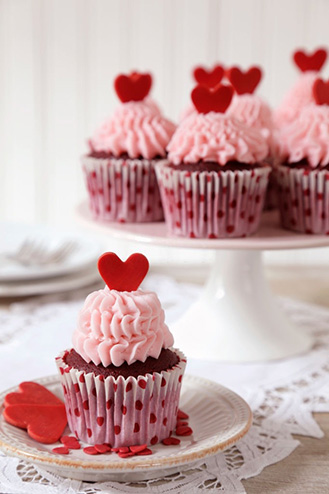 Lucious Pink Dozen Cupcakes