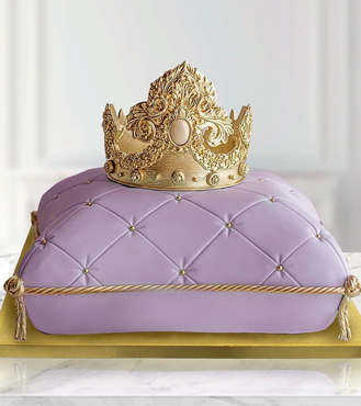 Majestic Crown Cake