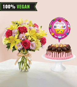 Funfilled Vegan Strawberry Cake Bundle, Eggless - Dairy-Free | Cakes