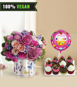 Field Of Butterflies Vegan Cupcake Bundle