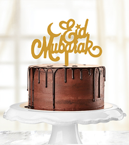 Chocolate Drip Eid Moon Cake