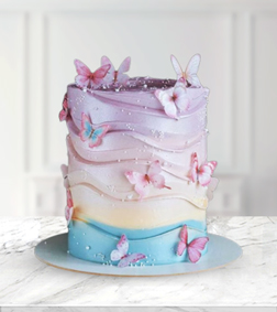 Ombre Wonderland Cake, Birthday