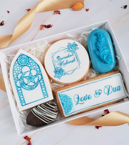 Peaceful Blue Ramadan Cookies