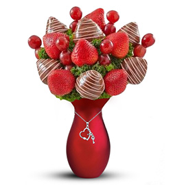 Sinfully Sweet Strawberry Fruit Bouquet, Fruit Bouquets