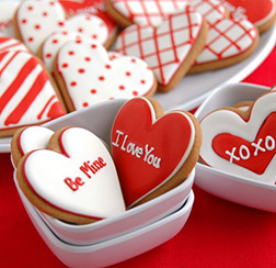 Message of Love Valentine's Day Cookies