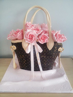 Louis Vuitton Roses Cake