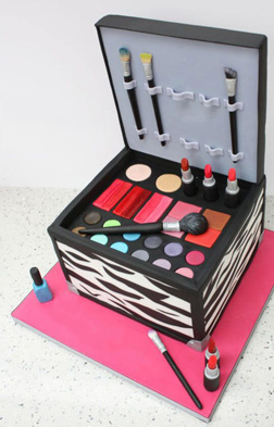 Makeup Box Cake