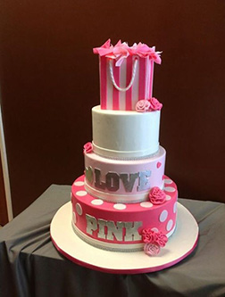 Triple Tiered Victoria's Secret Cake