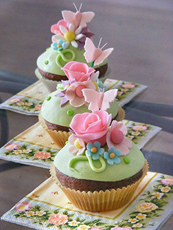 Floral Elegance Cupcakes - Dozen