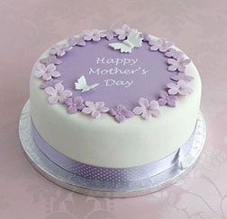 Mauve Mother's Day Wishes Cake