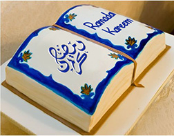 Open Book Ramadan Cake