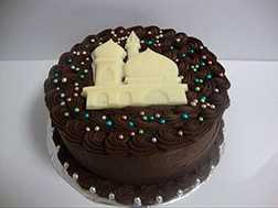 Chocolate Swirls Eid Cake