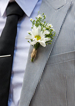 White Stallion Boutonniere