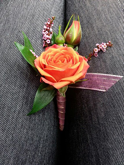 Bright & Bold Boutonniere, Proms and Weddings Gifts