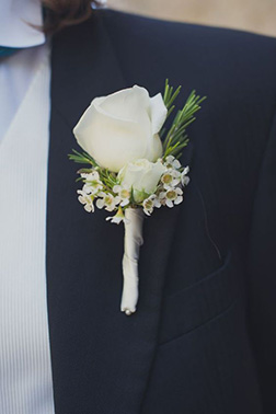 True To The Heart Boutonniere