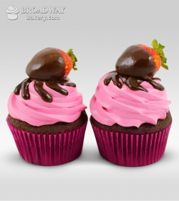 Strawberry Burst - 4 Cupcakes