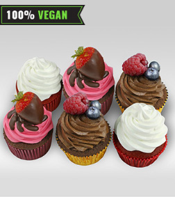 Triple Vegan Delight - Half Dozen, Vegan Cakes