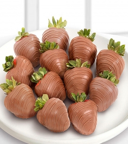 The Classic - Dozen Milk Chocolate Covered Strawberries