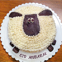 Fluffy Sheep Eid Cake