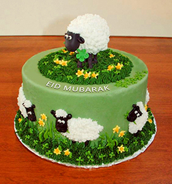 Prancing Sheep Eid Cake