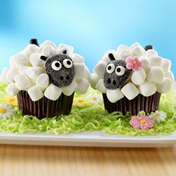 Marshmallow Sheep Cupcakes