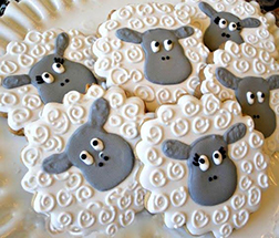 Well Groomed Sheep Cookies