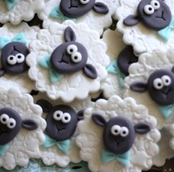 Classy Sheep Cookies