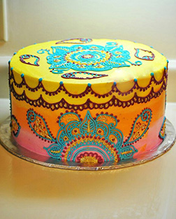 Vivid Colors Diwali Cake