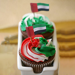 Waving Flag Cupcakes