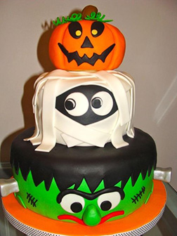 Monster's Ball Tiered Cake