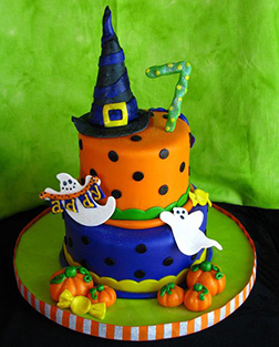 Witch in Training Halloween Cake