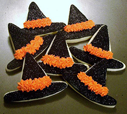 Frosted Witch Hat Cookies