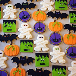 Assorted Halloween Spooks Cookies