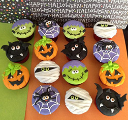 Monster Ball Cupcakes