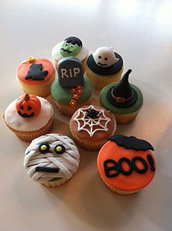 Assorted Halloween Cupcakes