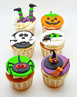 Cheery Halloween Cupcakes