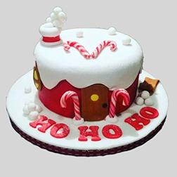 Ho Ho Ho Frosty Christmas Cake