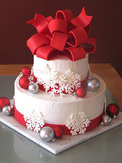 Christmas Decorations Cake