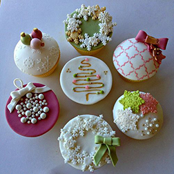 Chic White Christmas - Half Dozen Cupcakes