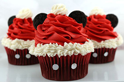 Mickey Mouse Christmas Hats - Half Dozen Cupcakes