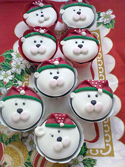 Snuggly Polar Bears - Half Dozen Cupcakes